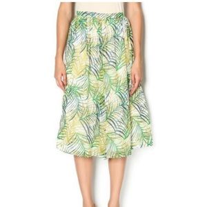 BB Dakota Palm Print MIDI Skirt